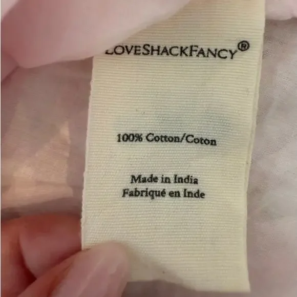 LoveShackFancy Blush Maxi Dress with Ruffle Sleeves - Picture 11 of 11